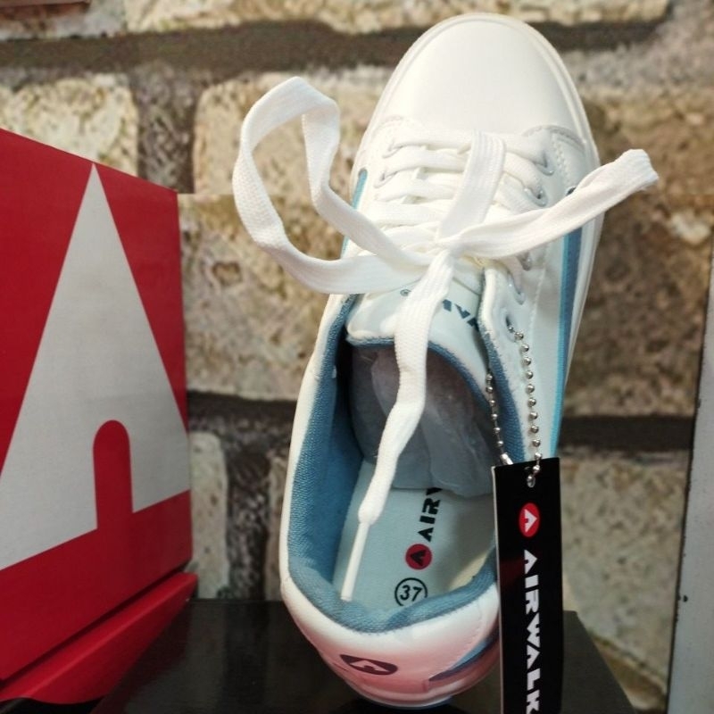 AIRWALK ASHBURN WOMEN'S WHITE /LIGHT DUST BLUE(PUTIH BIRU