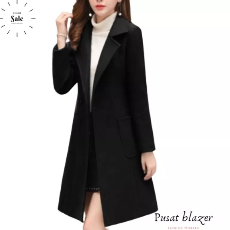 Blezer Wanita (Model Panjang) Jas Blezer Wanita Style/Jas Wanita Long Coat