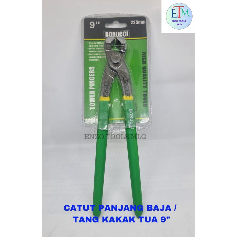 Catut Panjang Baja Bonucci 9" / Tang Kakak Tua / Gegep Baja 9"