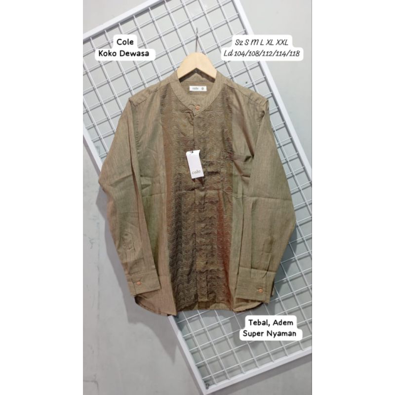 PROMOOOO Baju Koko Panjang Dewasa Original Brand Cole
