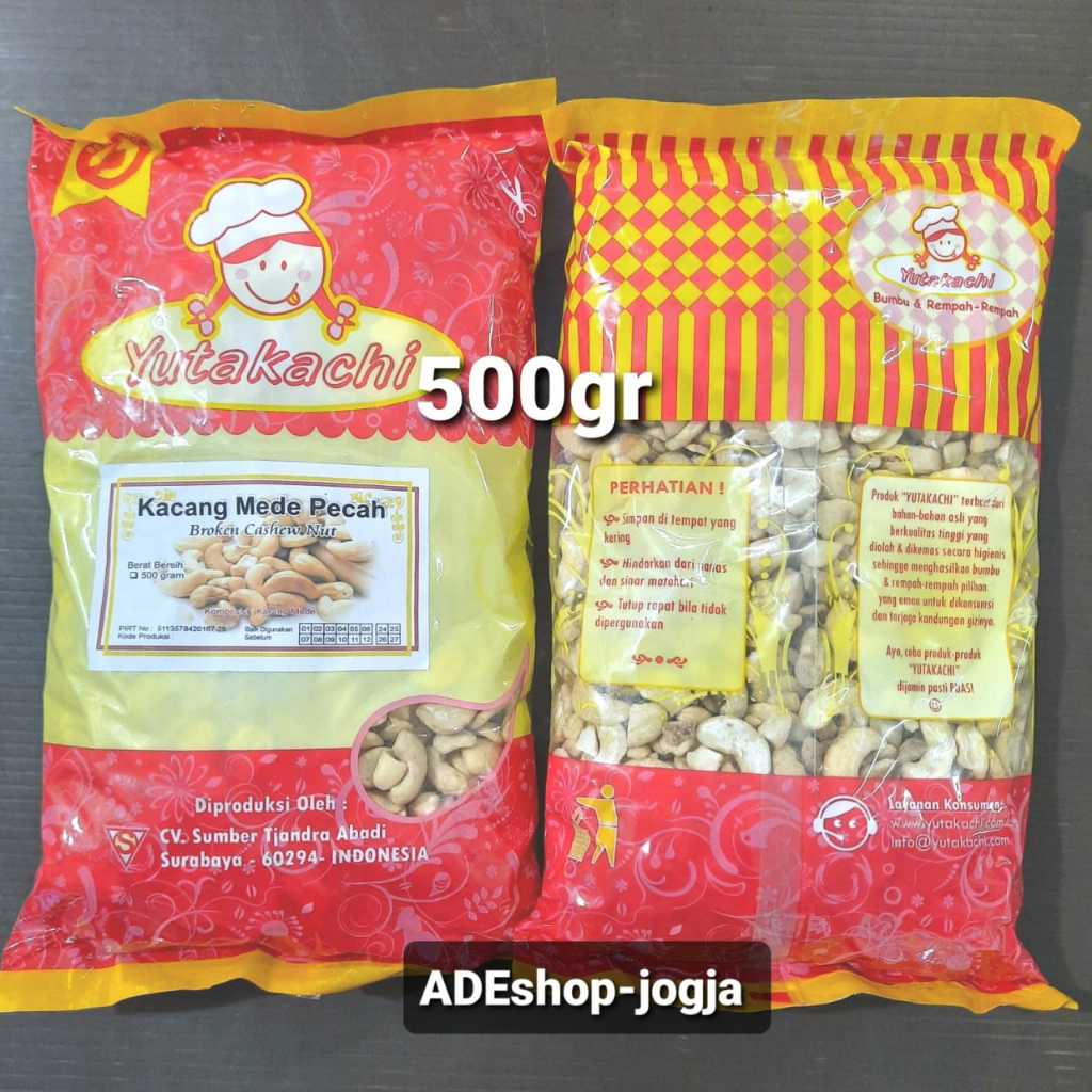 

Yutakachi kacang mede pecah 500 gr broken cashew nut mete mente