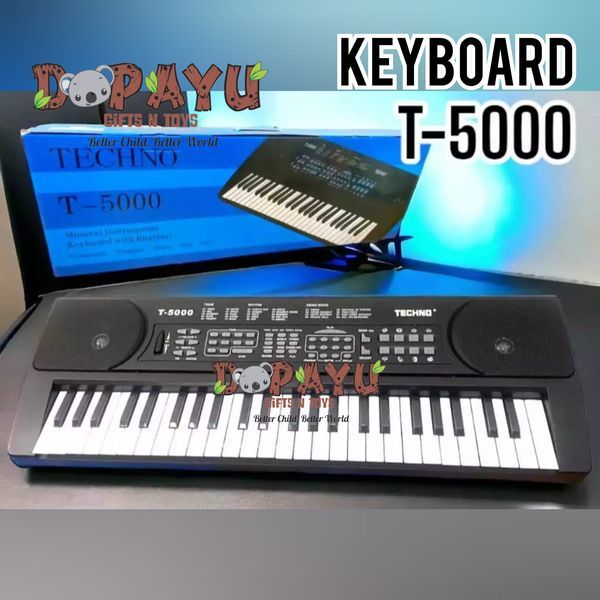 mainan musik anak Techno T-5000 PIANO KEYBOARD ARRANGER T5000 Piano-pianoan