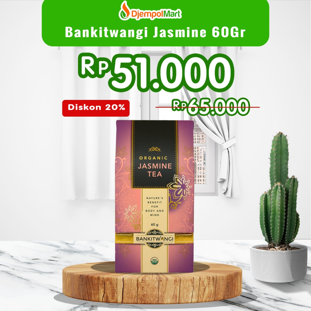 

Bankitwangi Organic Jasmin Tea 60gr-Teh Organik,Teh Melati,Teh Premium