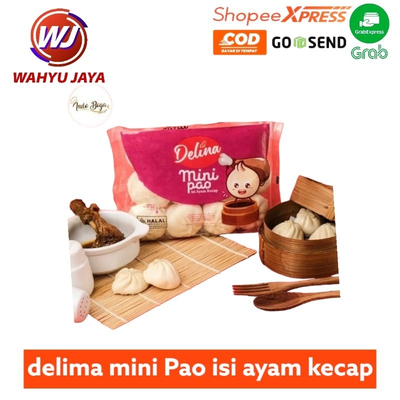 

Delima Mini Pao isi Ayam kecap 408gram