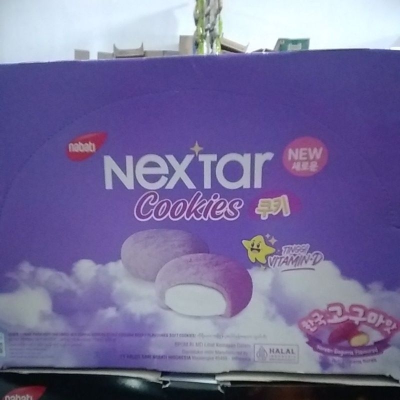 

Nextar Cookies rasa Goguma 340gram isi 10/pcs 34g