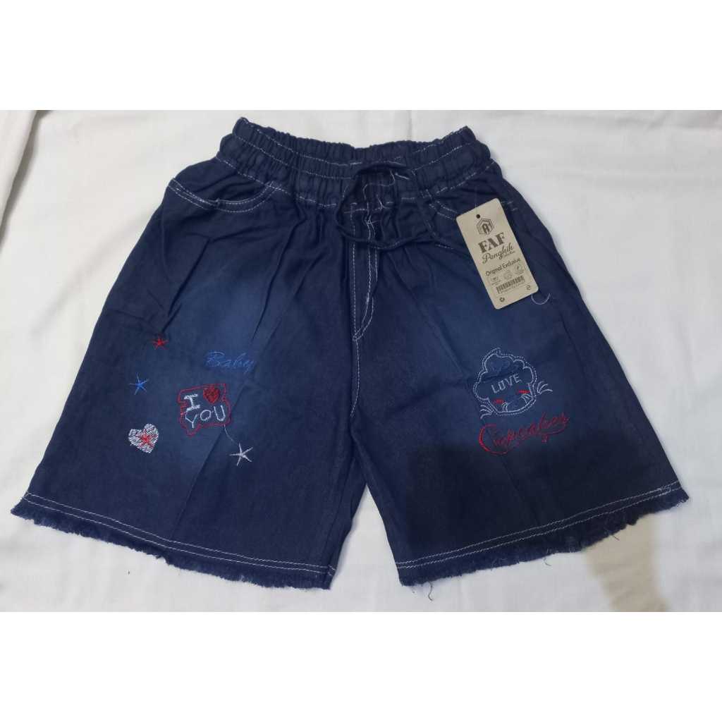 Celana Hot Pants Jeans Bordir Kekinian Wanita