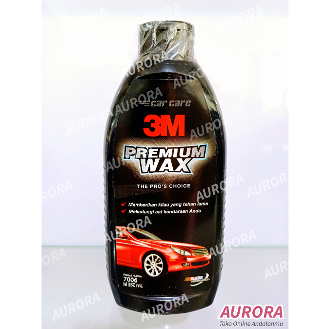 3M Premium Wax Original / Obat Poles / Pengkilap Body Mobil dan Motor 350ml
