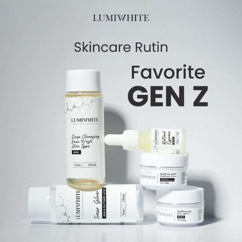 Paket Lengkap Skincare Whitening Lumiwhite 5in1 Original
