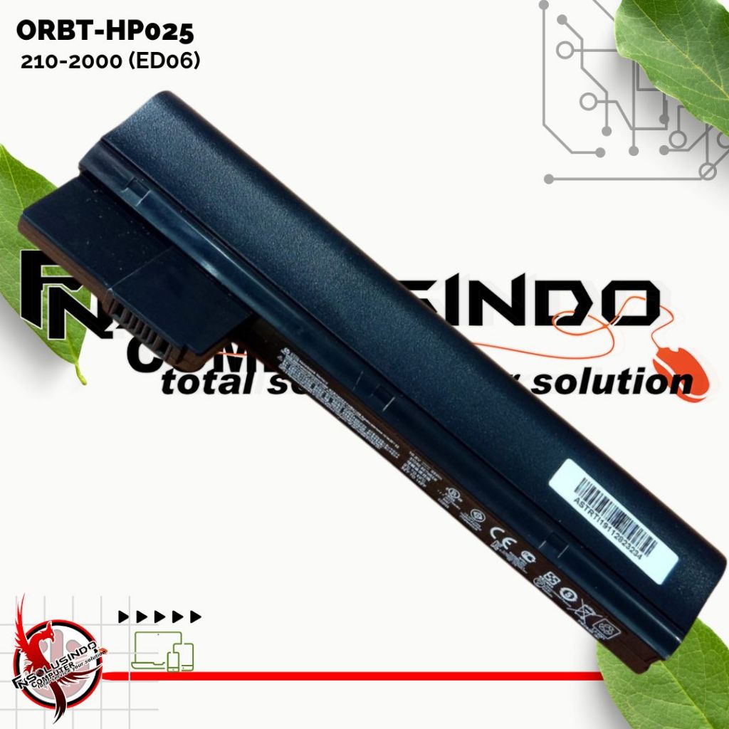 Original Baterai HP Mini 110-3500, 110-3550, 110-3550TU, 110-3600, MINI 210-2000, 210-2100 Series/HS