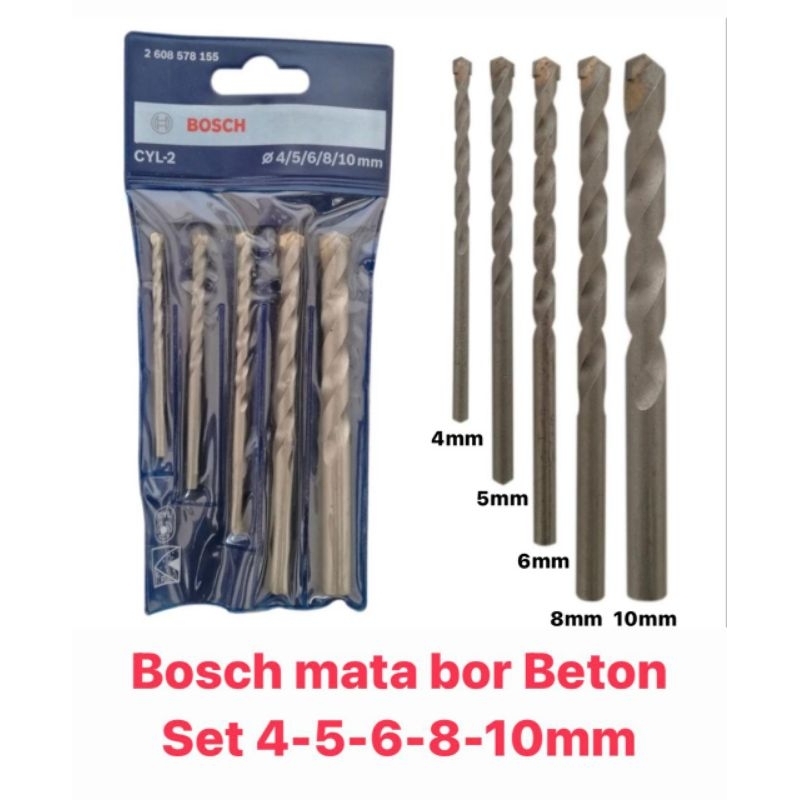 bosch mata bor beton set 5 pc