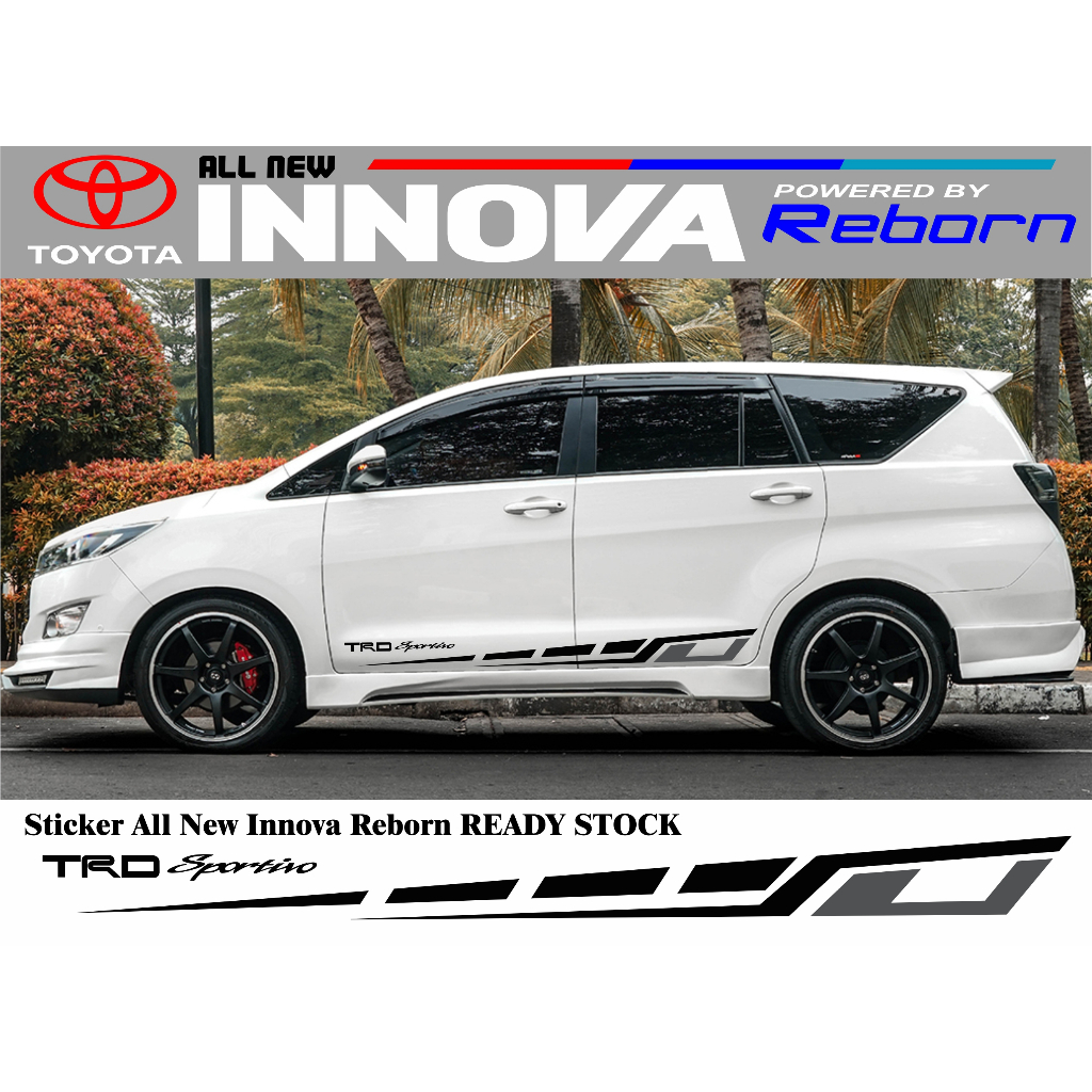 STICKER TOYOTA INNOVA REBORN SIMPLE STICKER VARIASI MOBIL INNOVA REBORN