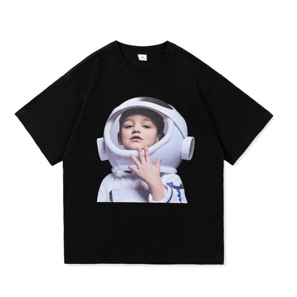 Kntck "BABY FACE" Oversized T-Shirt | Black Oversize | Kaos Oversize | Vintage | Atasan | Kaos Baby 