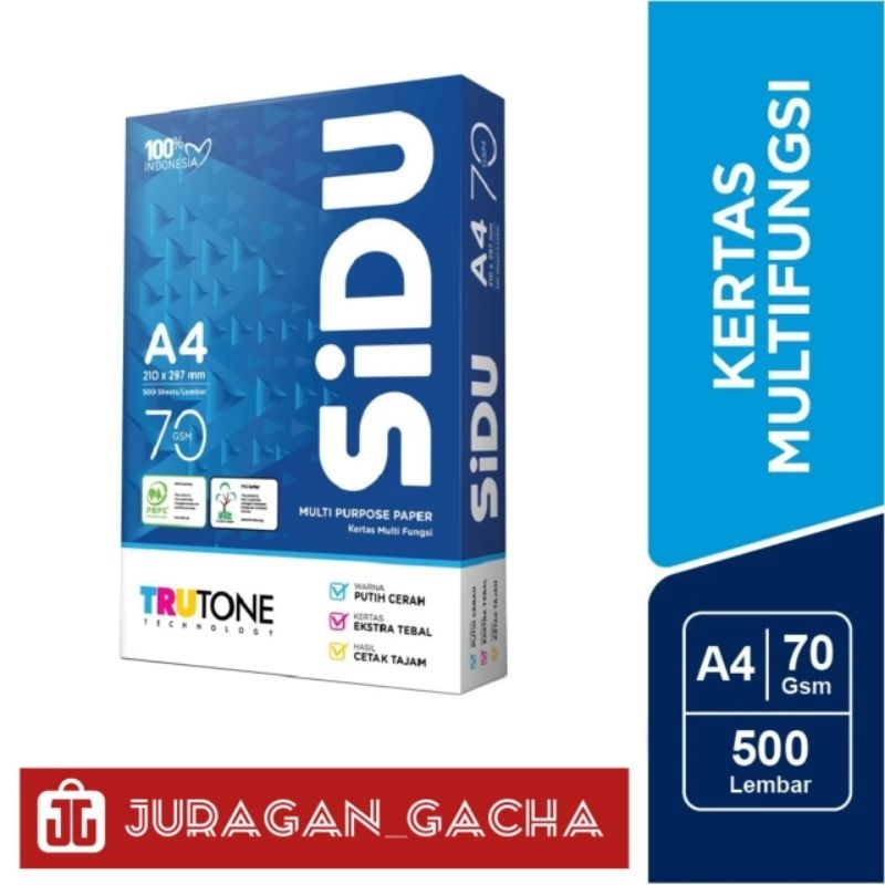 

Sidu Kertas FotoCopy 70 Gsm A4 - JG