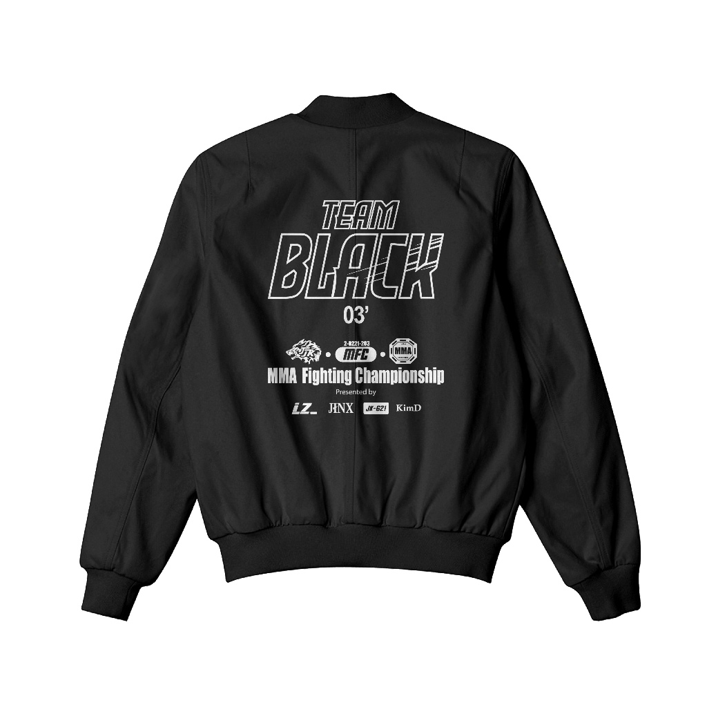 Jaket Jaekyung Jinx Jacket Bomber Team Black Mma Gym Manhwa Taslan