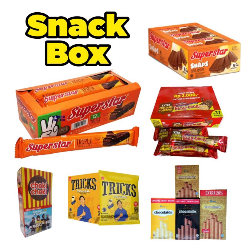 

BENG BENG SUPERSTAR TRICKS CHOKI CHOKI CHOCOLATOS PER DUS BOX - Snack Wafer Caramel - TemuPawon