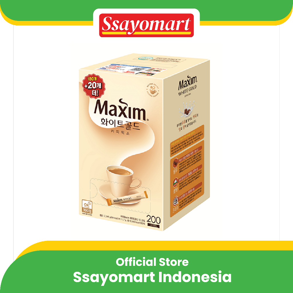 

Maxim White Gold Instant Coffee Mix Kopi Instan Korea 2.475g