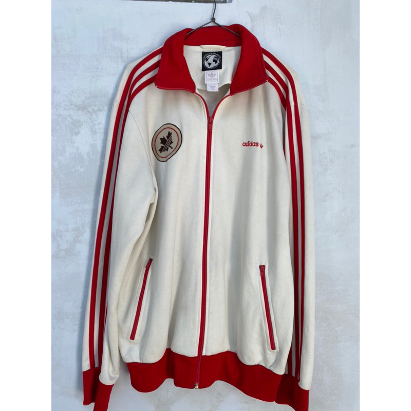 tracktop adiddas second,jaket adidas second,vintage jaket adidas,windbreaker adidas