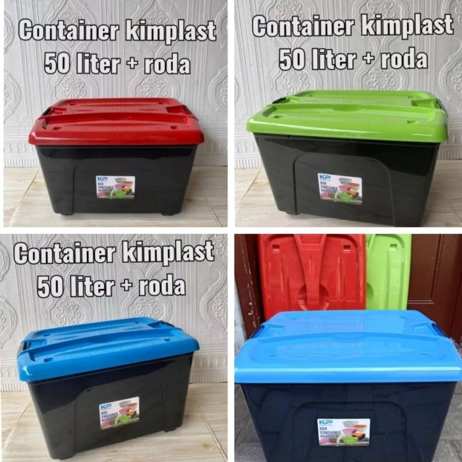 Box container 50 liter hitam