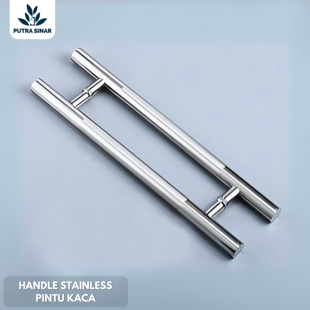 handle pintu kaca gagang pintu stainless bulat lurus panjang 600mm
