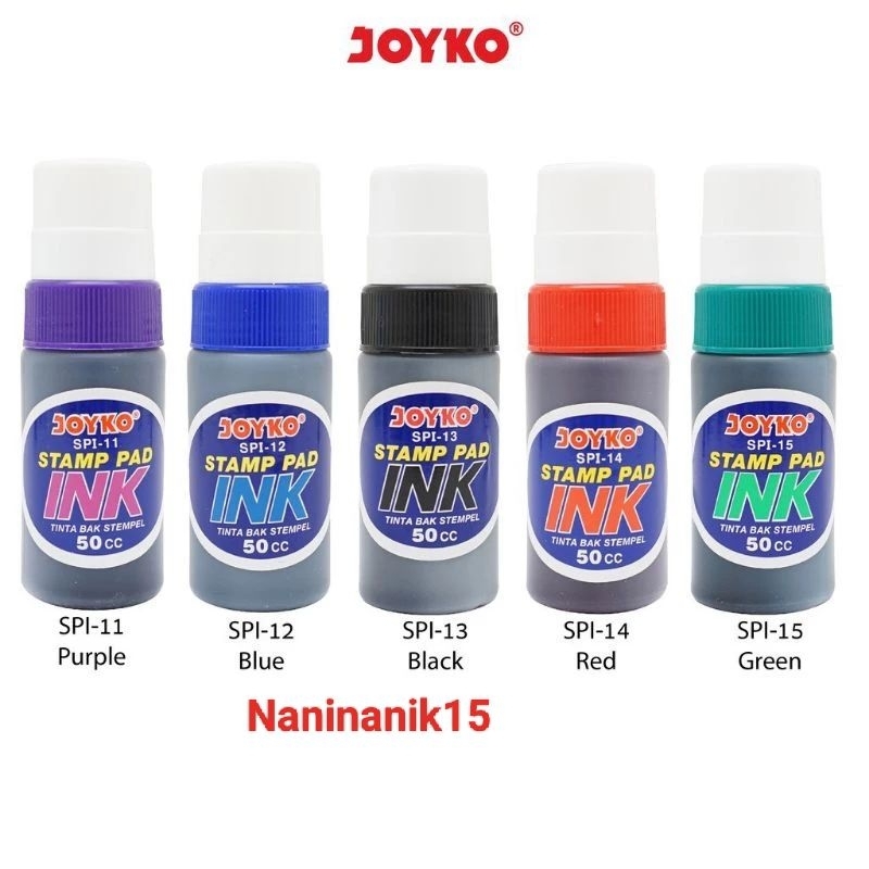

TINTA BAK STEMPEL JOYKO 50 CC / STAMP PAD INK / REFIL TINTA BAK STEMPEL