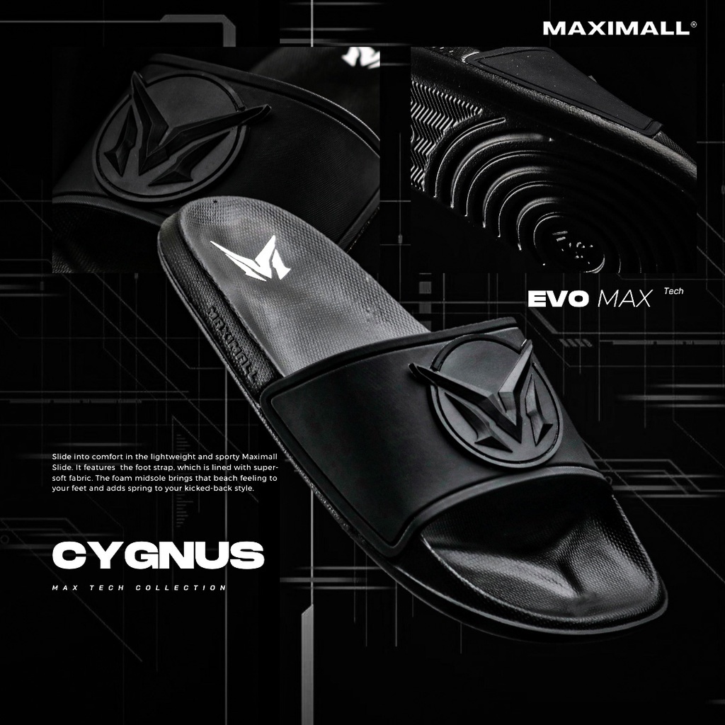 Sandal Maximall Cygnus Black Series