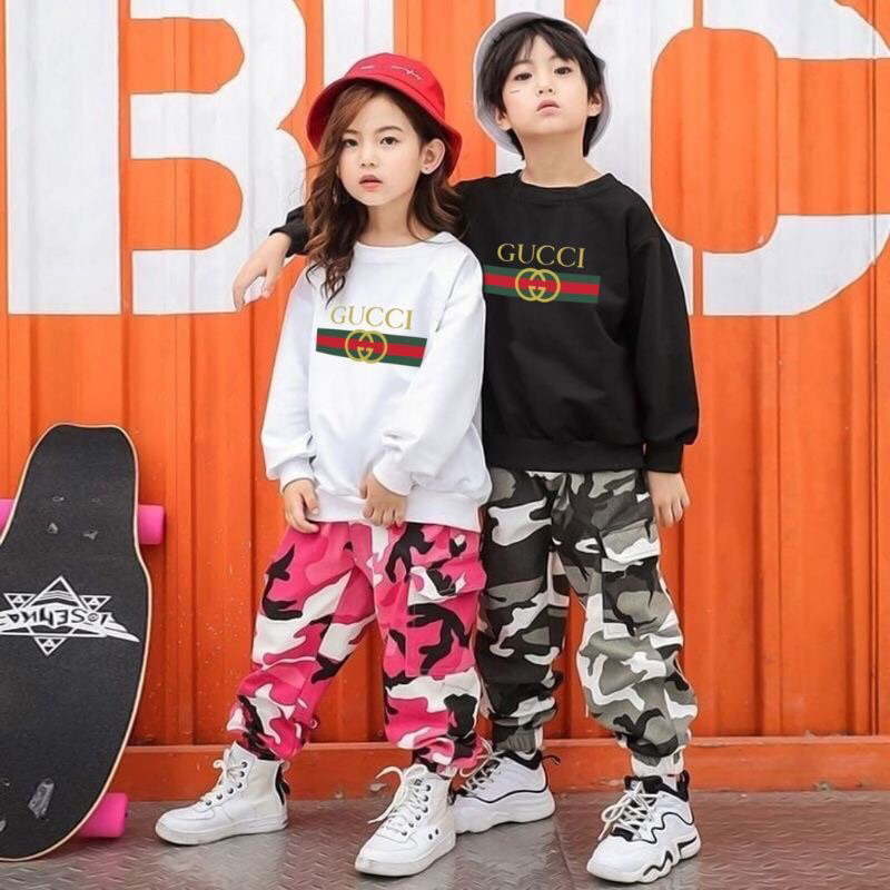 CREWNECK anak laki laki perempuan Gucci terbaru|sweater anak laki laki usia 2-12 tahun