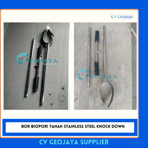 Bor Manual Biopori Tanah Stainless Steel + Tas | BOR BIOPORI AUGER Siap Pakai