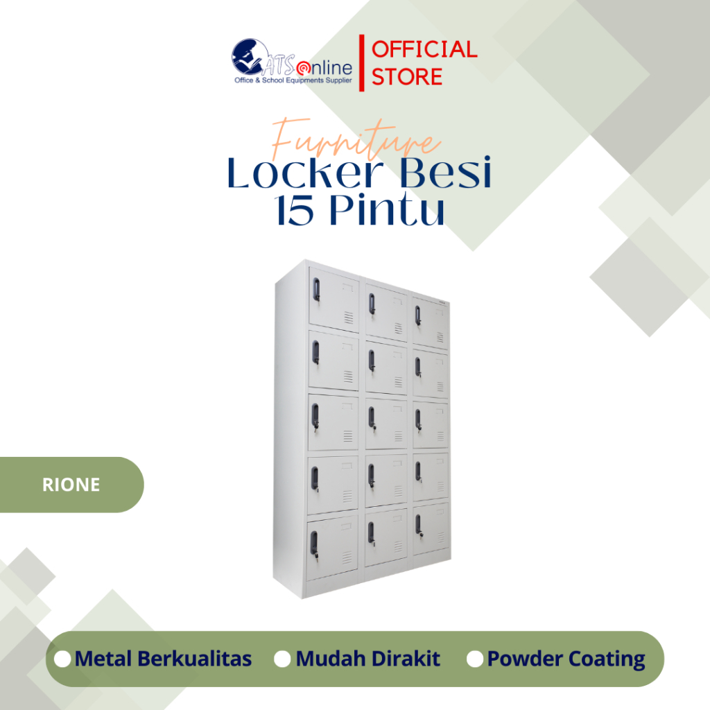 RIONE Locker Besi 15 Pintu AD016