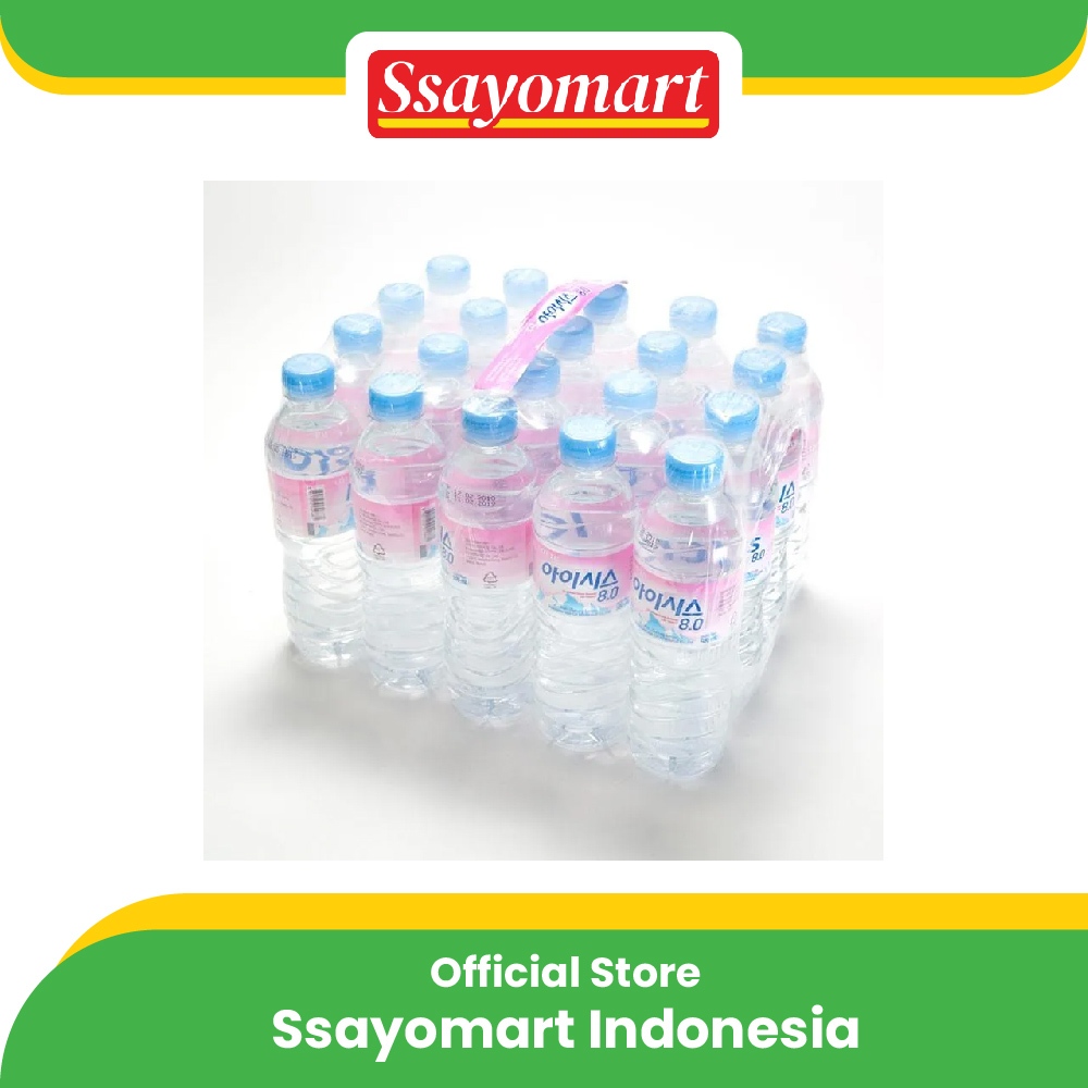 

Lotte ICIS 8.0 Natural Mineral Water 500ml - Air Mineral Made In Korea (500ml x 20pcs)