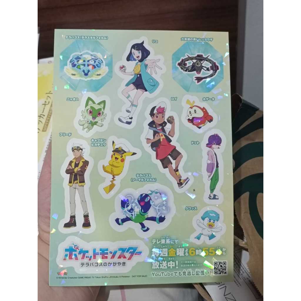 

Pokemon Center Japan Promo Sticker Original Hologram Jepang Nintendo