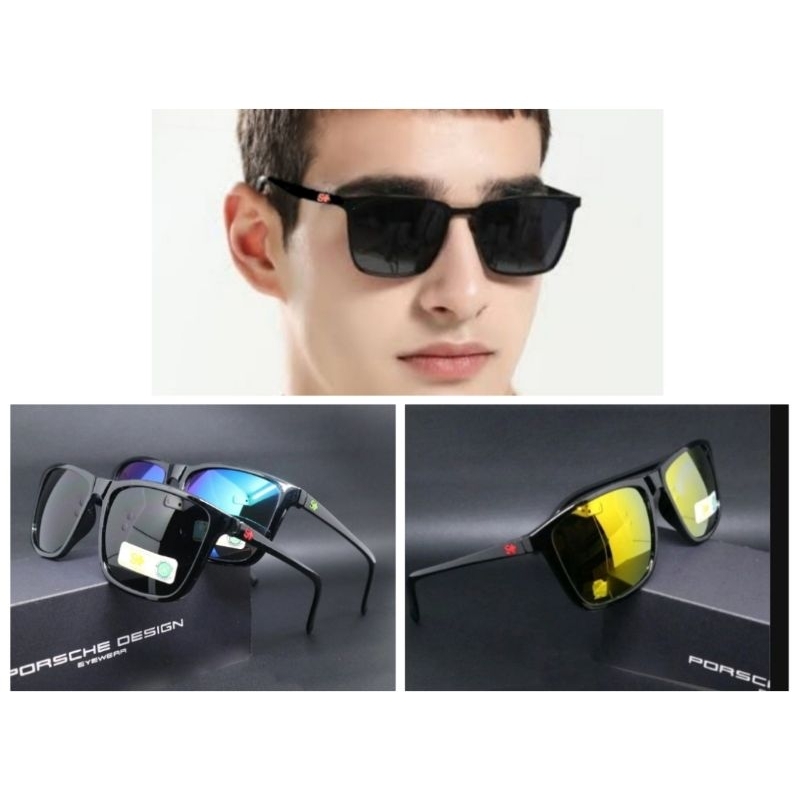 Kacamata Hitam S+ gagang kecil Anti UV pria Wanita Unisex