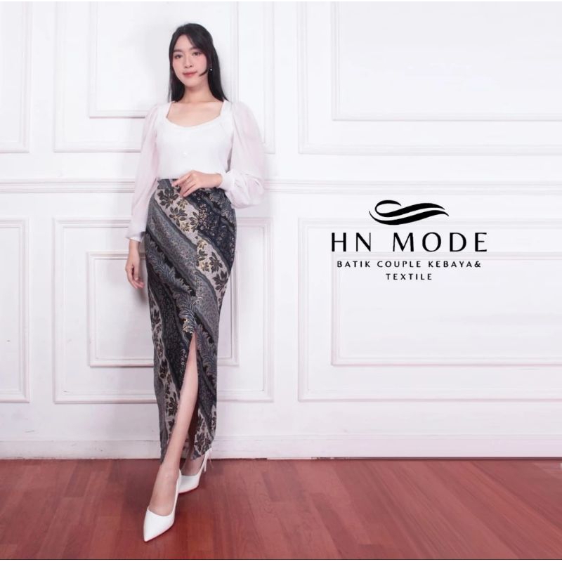 Rok span batik belah tengah modern rok span bawahan kebaya motif terbaru bahan semi sutra