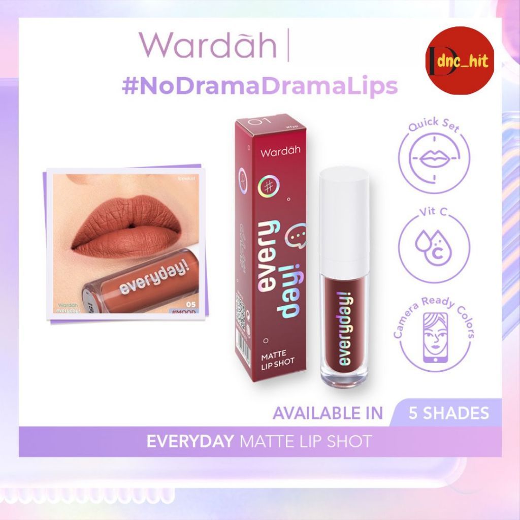 WARDAH Every Day Matte Lip Shot [Matte Lip Shot 1.8 g] | WARDAH