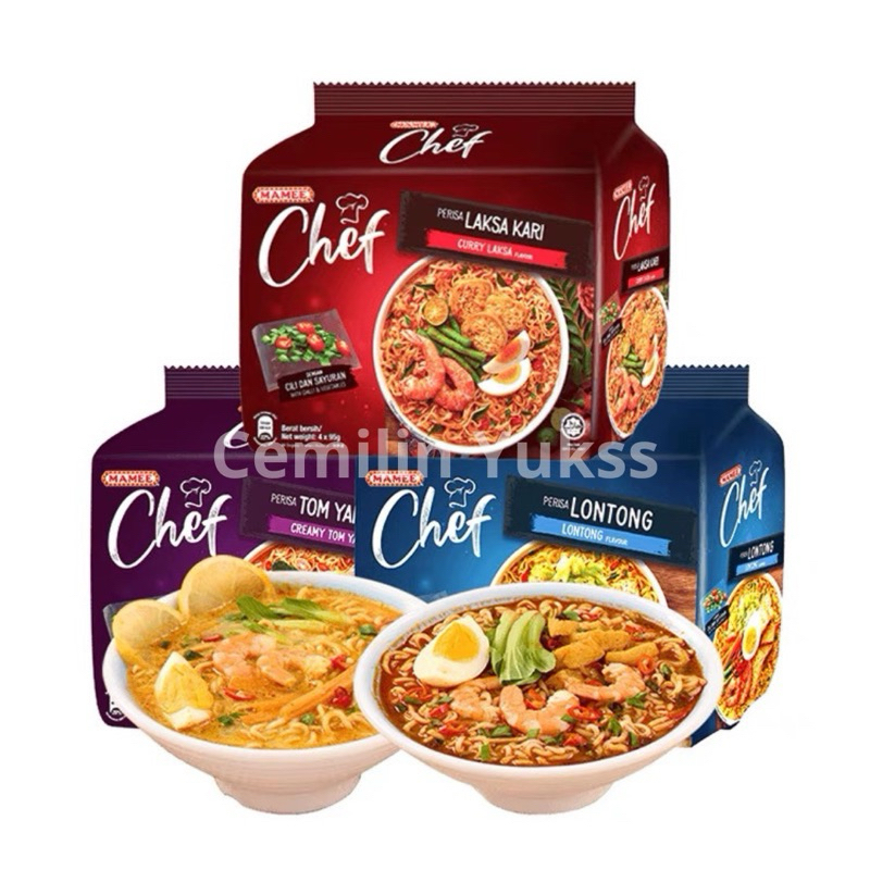 

Mamee Chef Mie Instant Curry Laksa Mamee Creamy Tomyam 88gr