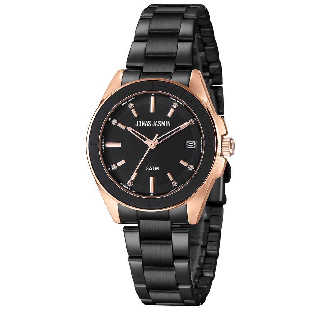 JAM TANGAN 100% ORIGINAL JONAS JASMIN, JAM TANGAN WANITA TANGGAL AKTIF SD-1200 ANTI AIR