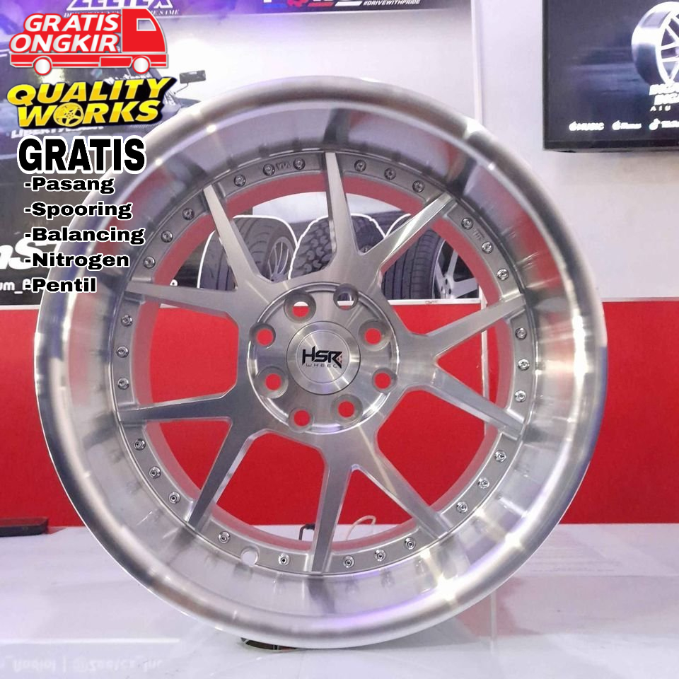 Velg Modifikasi Mobil Ignis, Swift, Vios, Ring 16 Velg Hsr Wheel Dogiyai