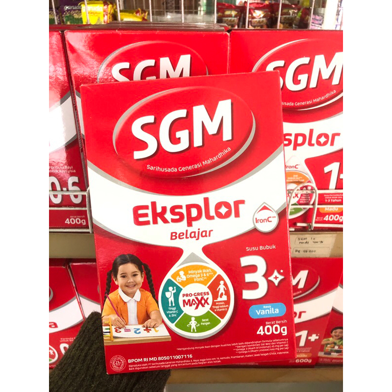 PANDAWA MART - SUSU SGM EKSPLOR 3+ MADU VANILA 400gr