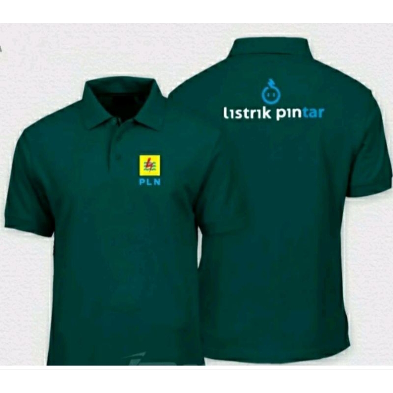 Kaos listrik pintar kaos PLN listrik pintar baju pln seragam PLN kaos kerah PLN listrik pintar.