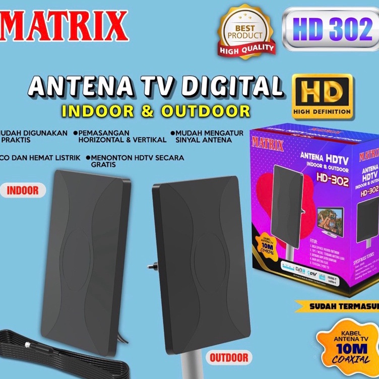 wk Antena TV Digital Matrix Digital Indoor  Outdoor  Analog HD32