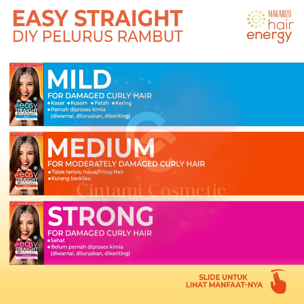 Makarizo Hair Energy Easy Straight Pelurus Rambut / Makarizo Easy Straight