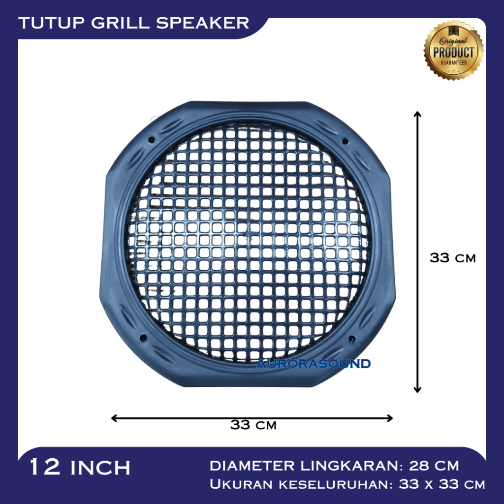 RAM TUTUP GRILL SPEAKER 12 INCH 12IN 12" SPEAKER BOX PIGURA