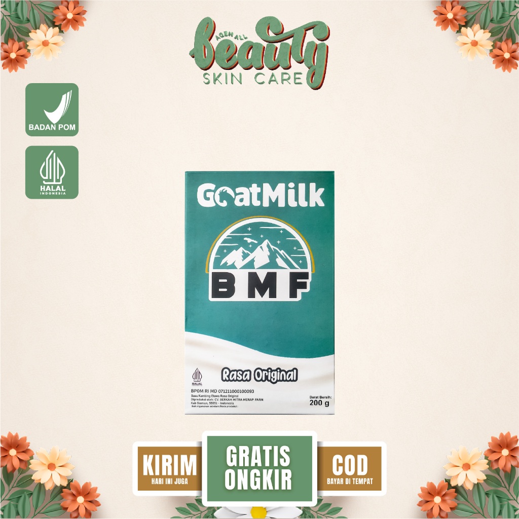 

BMF Susu Kambing Etawa Bubuk Goatmilk Atasi Masalah Sakit Nyeri Sendi Pernapasan Asma Kolestero Tinggi Tulang Keropos BPOM HALAL