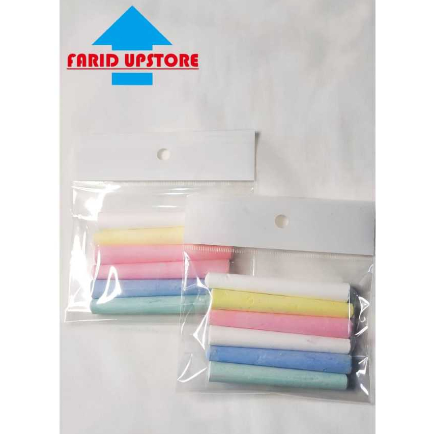 

Kapur Tulis Warna-Warni / Kapur Papan Tulis Isi 6 Pcs