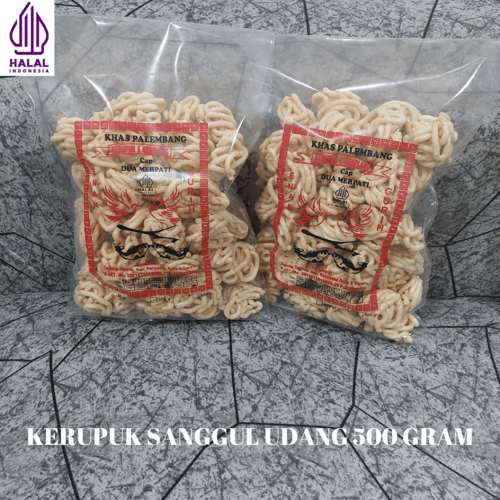 

PAKET 500 GRAM KERUPUK SANGGULUDANG KHAS PALEMBANG CAP 2 MERPATI