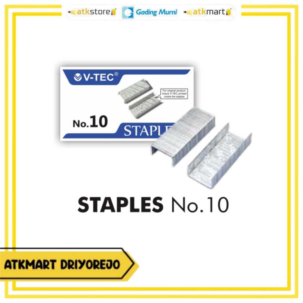 

V-TEC NIECES NO. 10 - ISI STAPLER - REFILL ISI STAPLES
