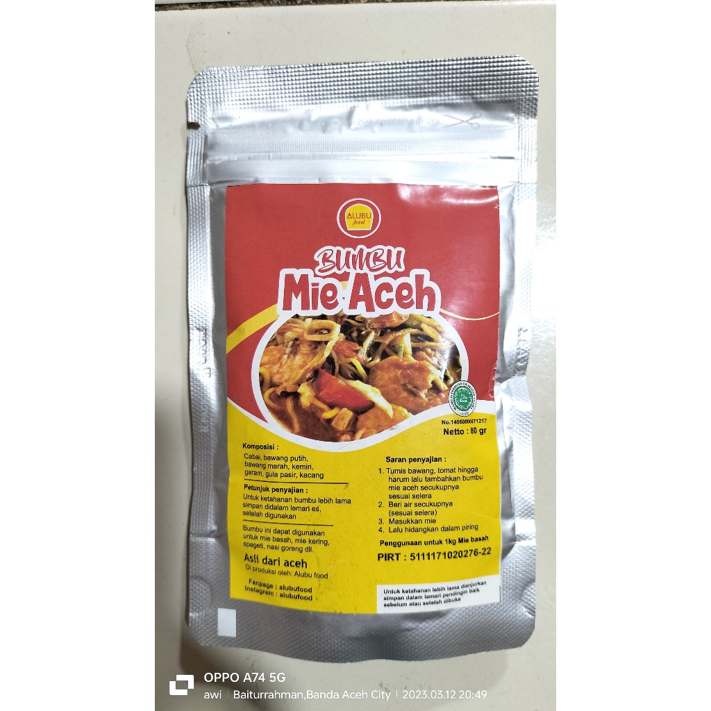 

Bumbu Mie Aceh | Alubu Food 80 Gr