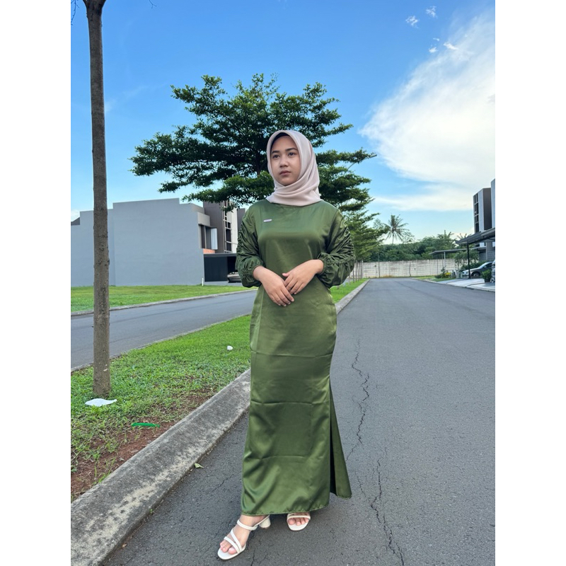 Nikaylee.id - Gamis Satin Velvet | Satin Premium | Gamis / Dress