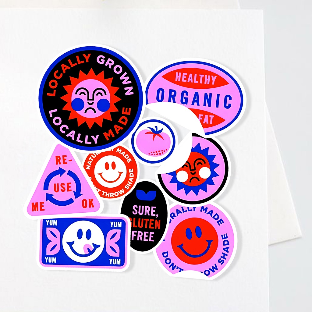 

Sticker Organic Aesthetic Stiker Waterproof (6pcs)