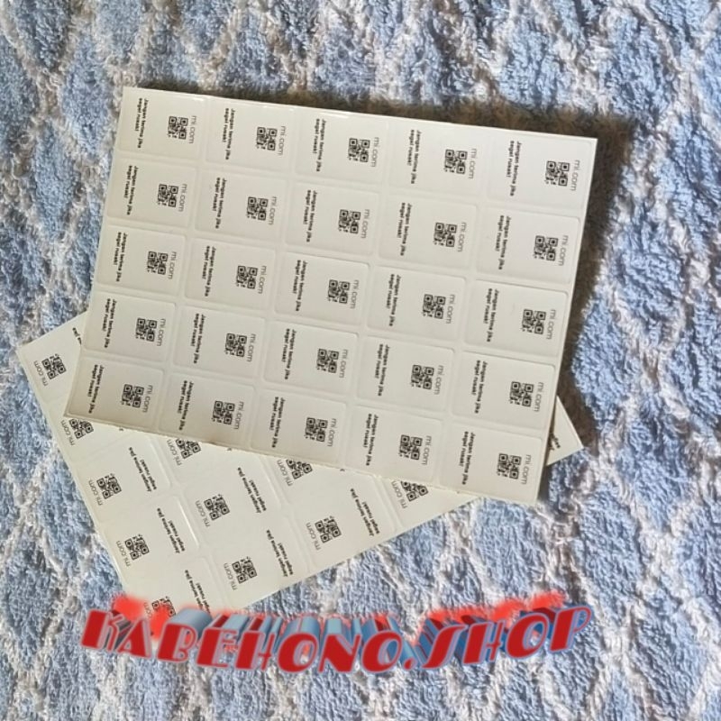 

segel hp xiaomi barcode