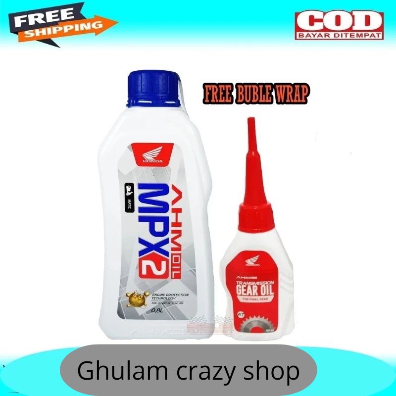 Paket oli motor matic AHM MPX 2 plus Oli Gardan Honda AHM